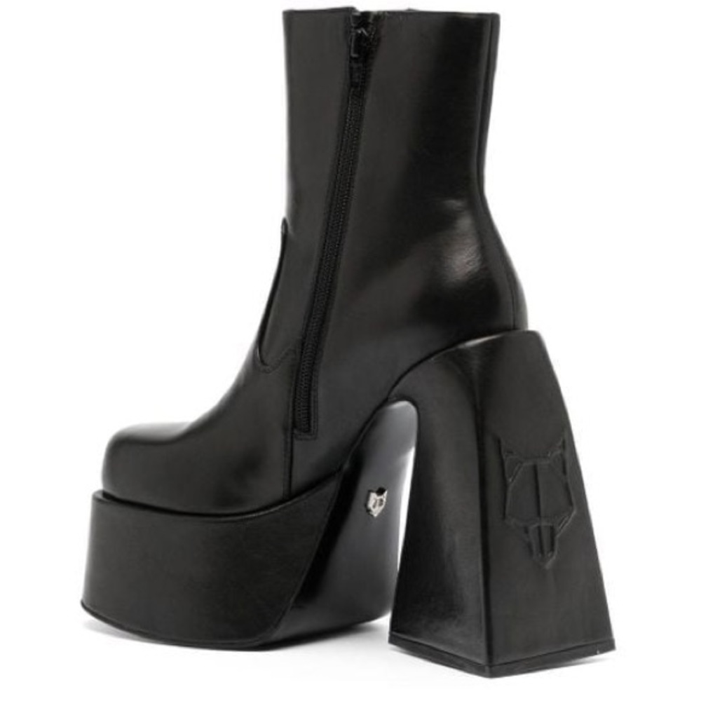 Naked Wolfe Black High Platform Boots